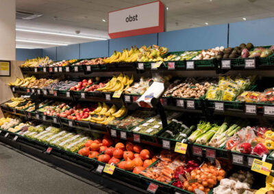 frisches Obst in der Obstabteilung