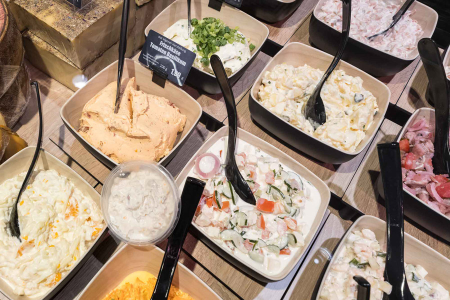 frische verschiedene Salate