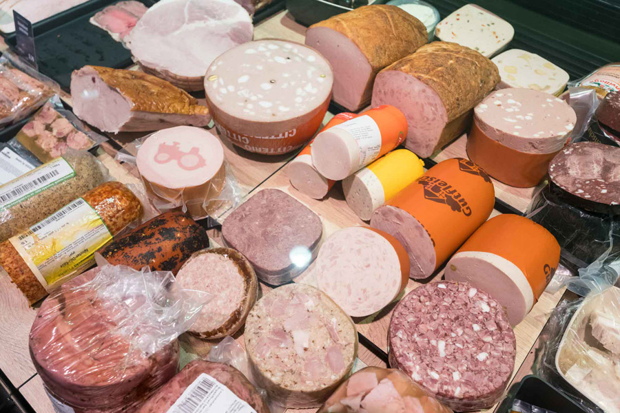 verschiedene Wurstsorten